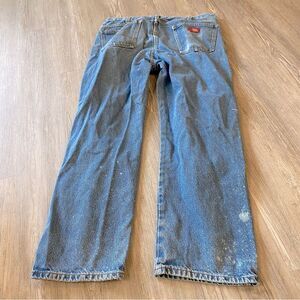 Dickies Work Jeans 38 x 30 Men’s Distressed Character Splatter Faded